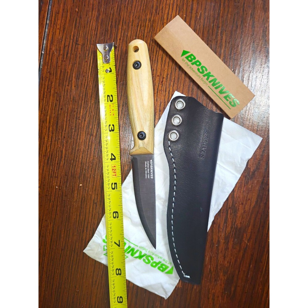 BPS kitchen paring Knife Carbon Steel Ash Wood